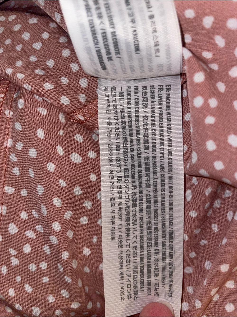 Abercrombie & Fitch Dusty Rose Dotted  Sundress, XL - Picture 8 of 8